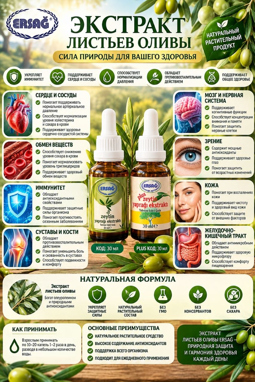 Экстракт оливковых листьев