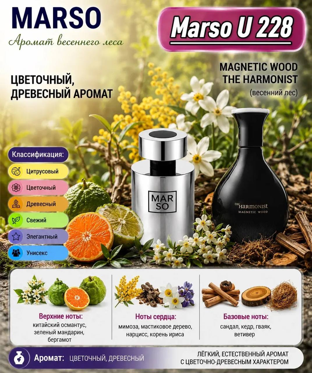Marso U 228 выполнен в концепции Magnetic Wood The Harmonist
