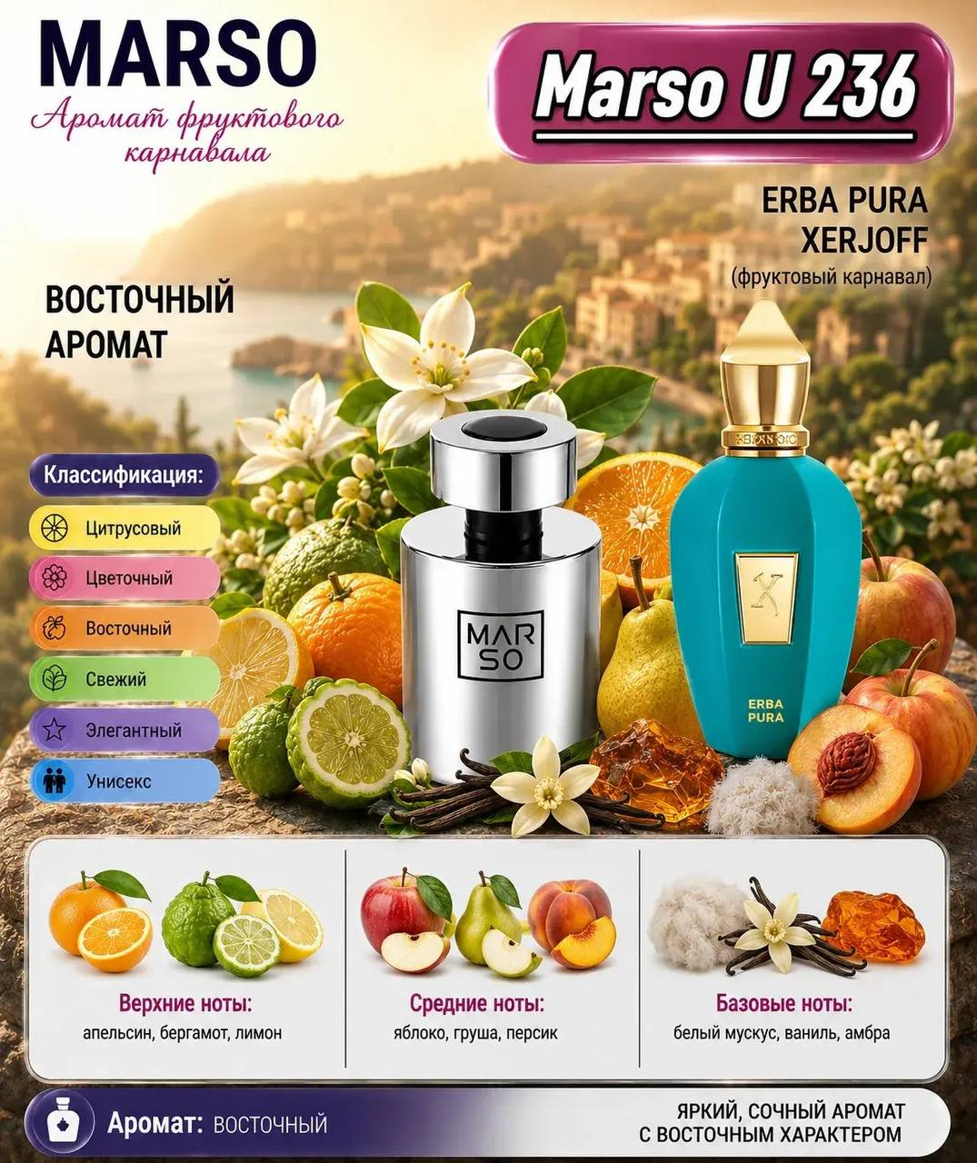 MARSO U 236, создан для поклонников Xerjoff Erba Pura